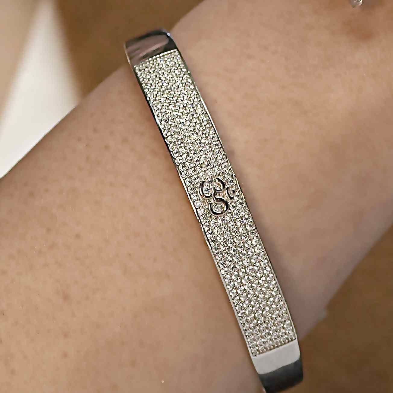 Silver Kada with AD - Image 2