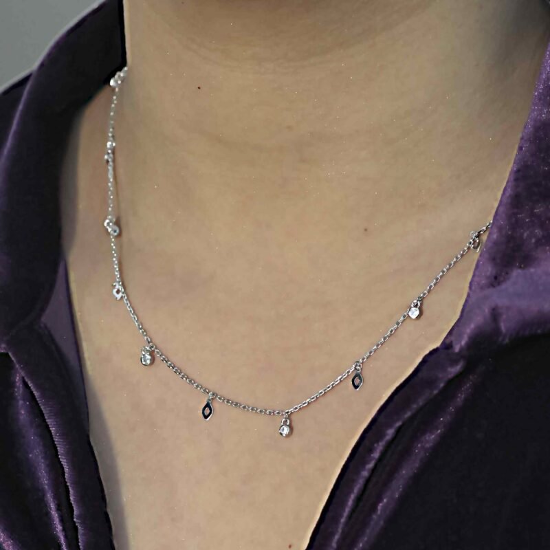 Silver AD Kite Shape Chain – sg925.centralcortex.in