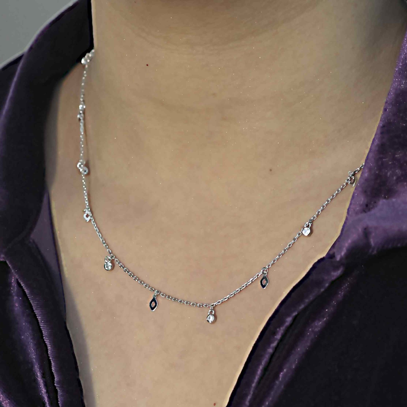 Silver AD Kite Shape Chain - Image 2